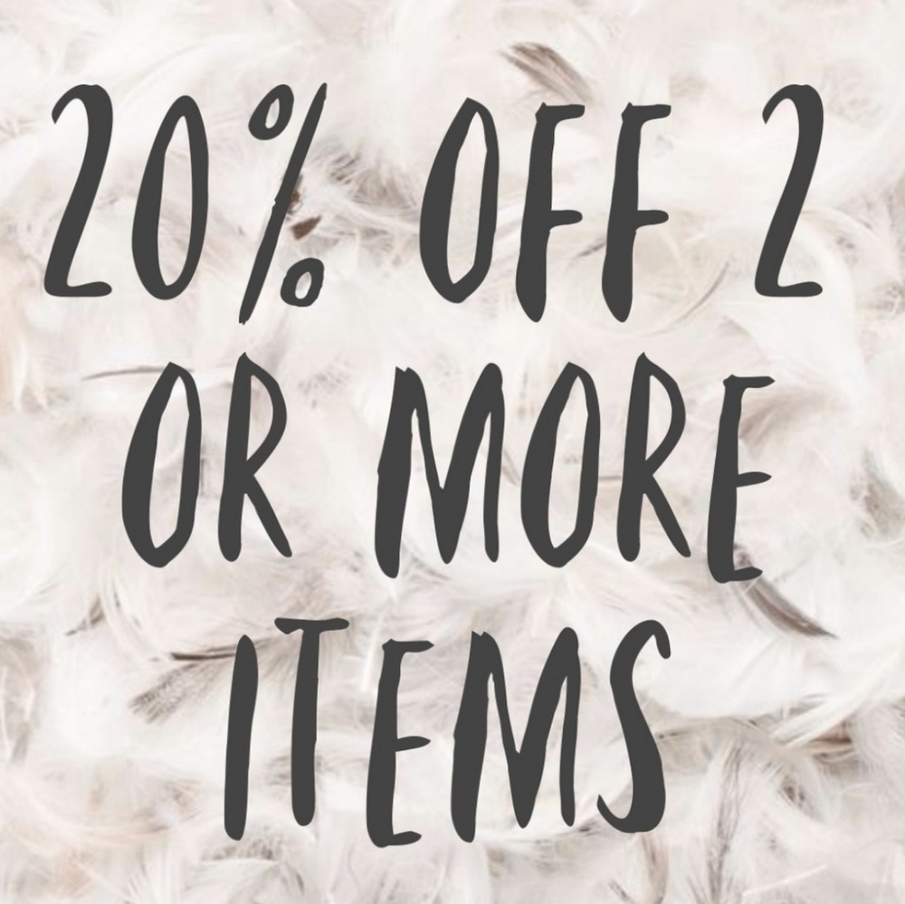 20% off of bundles 2 or more items